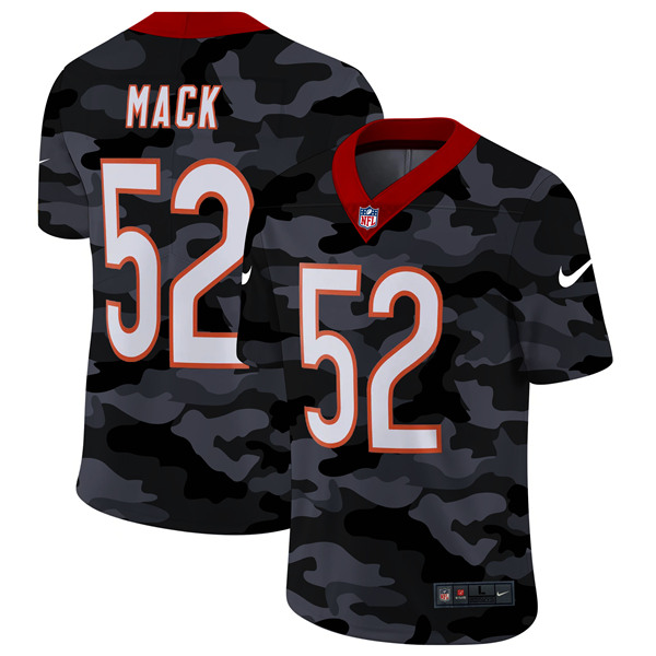 Men's Chicago Bears #52 Khalil Mack 2020 Camo Limited Stitched NFL Jersey